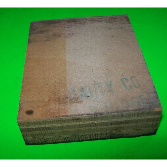 Vintage Metal Wood Printers Stamp Plate Gordens Alley ? Atlantic City New Jersey - Picture 6 of 6